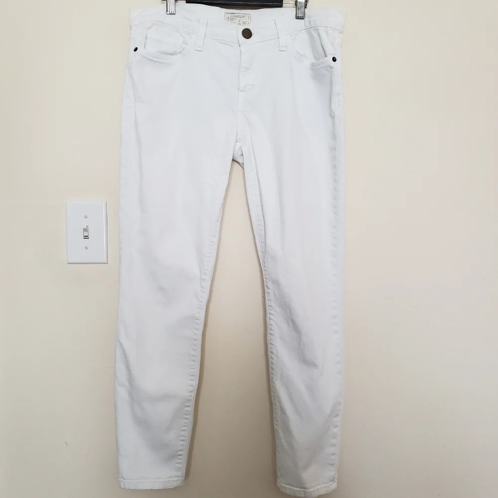 Current/Elliot The Stiletto White Denim Jeans